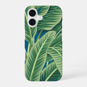 Funda Para iPhone 16 Hojas tropicales verdes de plátano