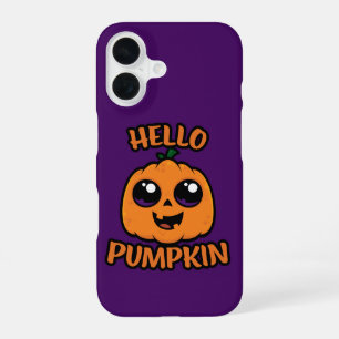 Funda Para iPhone 16 Hola Calabaza Cute Halloween Jack-O-Lantern