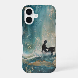 Funda Para iPhone 16 Hombre de Piano