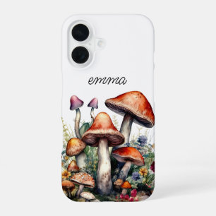 Funda Para iPhone 16 Hongos forestales encantados Personalizados