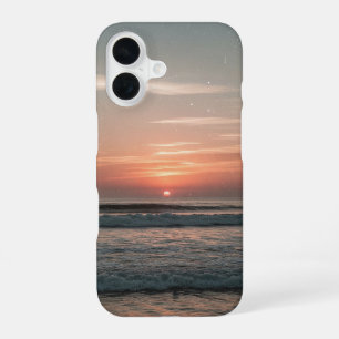 Funda Para iPhone 16 Horizonte Oceánico Vintage al Anochecer