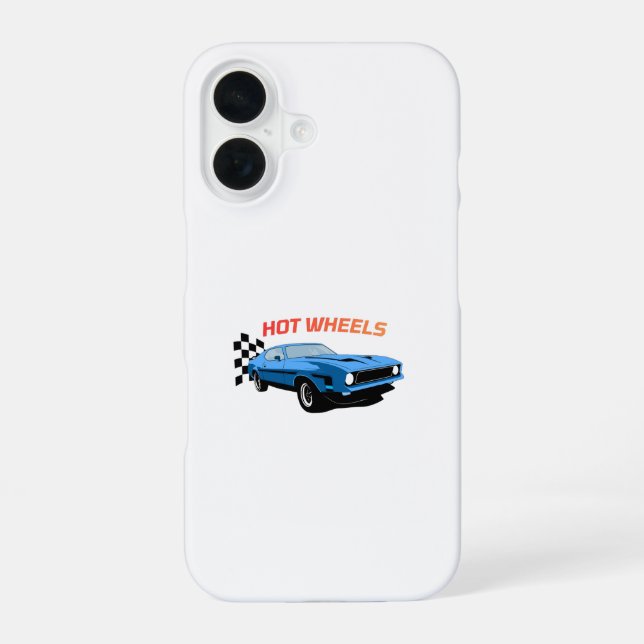 Funda Para iPhone 16 Hot Wheels: velocidad, estilo y potencia (Reverso )