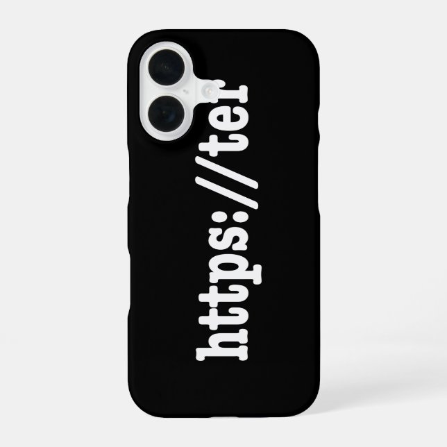 Funda Para iPhone 16 https://ter / código html (Reverso )
