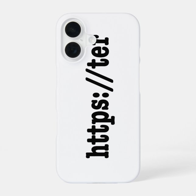Funda Para iPhone 16 https://ter / código html (Reverso )