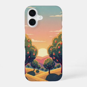 Funda Para iPhone 16 Huerto del Atardecer Retro