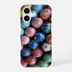 Funda Para iPhone 16 Huevos Pintados a Mano