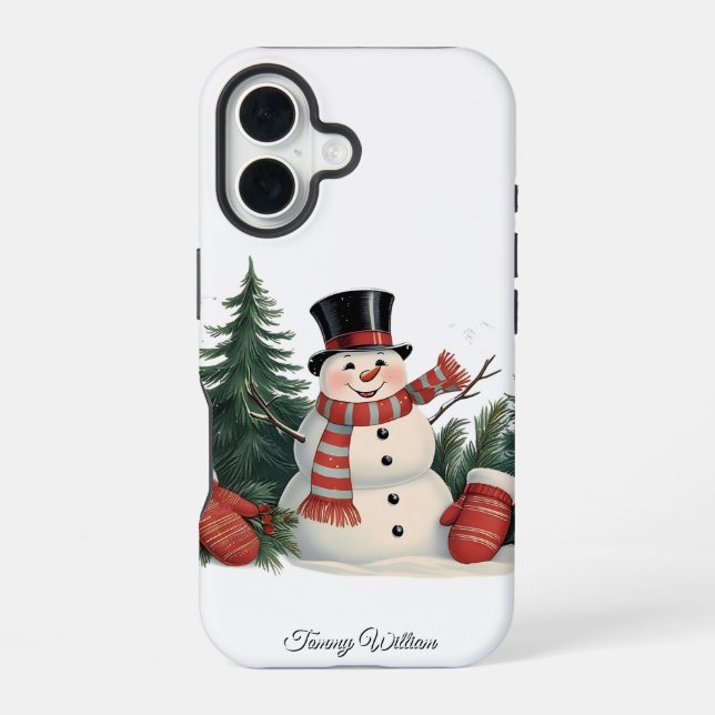 Funda Para iPhone 16 Humor gracioso moda navidad moderna y divertida (Reverso )