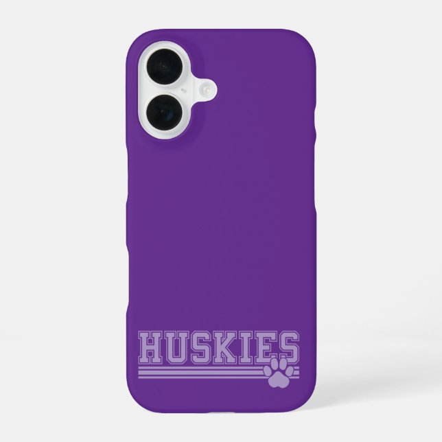 Funda Para iPhone 16 Huskies (Reverso )