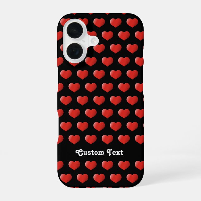 Funda Para iPhone 16 Icono de corazón 3D (Reverso )