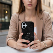 Identity Tech Black Marble Phone Case Custom