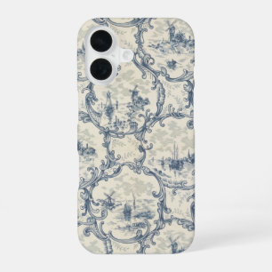 Funda Para iPhone 16 Iglesia & Barcos,Molino de viento & Barcas,Inspira