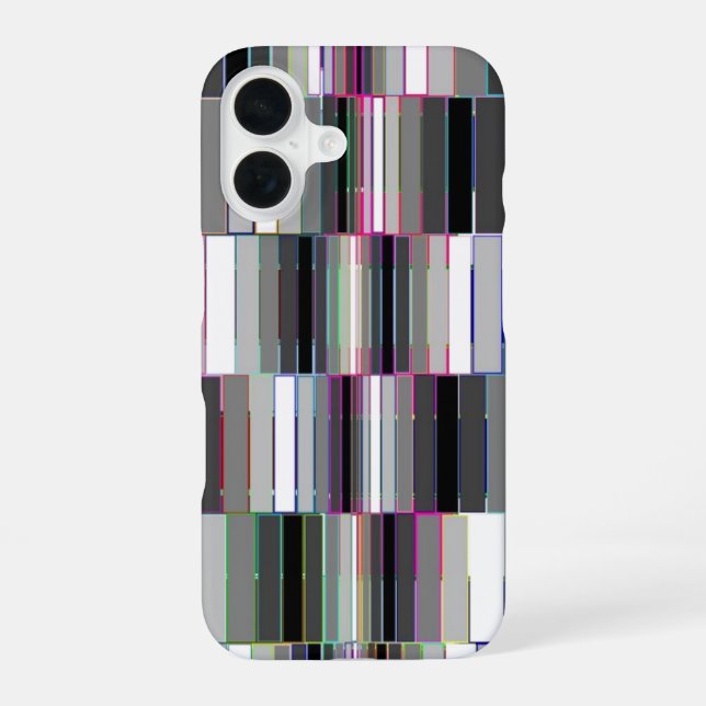 Funda Para iPhone 16 Ilusión geométrica lineal abstracta (Reverso )