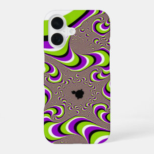 Funda Para iPhone 16 Ilusión óptica psicodélica