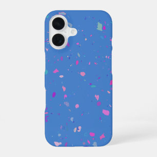 Funda Para iPhone 16 Ilustración abstracta de galaxia de terrazzo en az