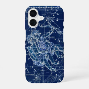 Funda Para iPhone 16 Ilustracion de cosecha Gemini Zodiac Rótulo