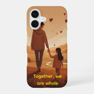 Funda Para iPhone 16 Ilustración Personalizada de Madre e Hija