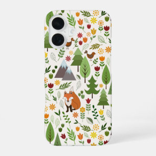 Funda Para iPhone 16 Ilustraciones de estilo escandinavo sobre el patró