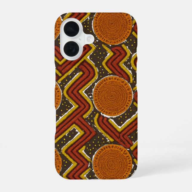 Funda Para iPhone 16 Impresión africana en negrita (Reverso )