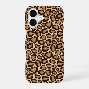 Funda Para iPhone 16 Impresión de leopardo
