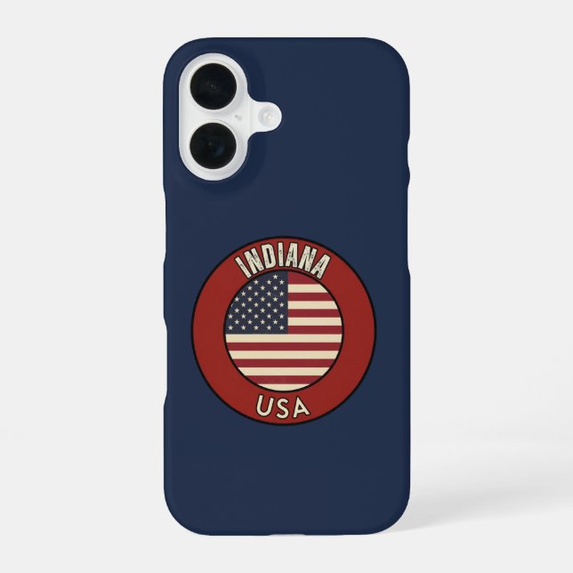 Funda Para iPhone 16 Indiana United States of America  (Reverso )
