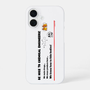 Funda Para iPhone 16 Ingeniero Químico Divertido — Sé Amable con ChemE