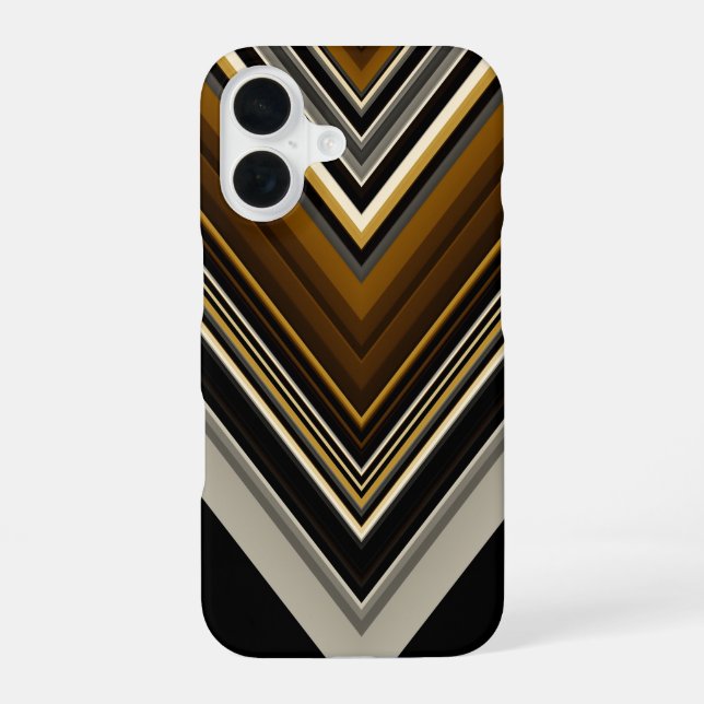 Funda Para iPhone 16 Iniciales abstractas y personalizados modernas de  (Reverso )