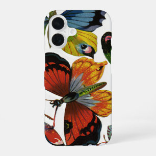 Funda Para iPhone 16 Insectos o bichos antiguos, hermosas mariposas