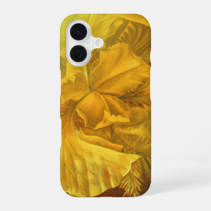 Funda Para iPhone 16 Iris belleza interior cálido amarillo