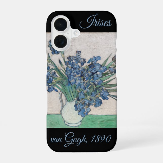 Funda Para iPhone 16 Iris de van Gogh:  (Reverso )