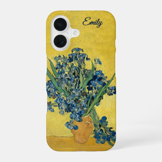 Funda Para iPhone 16 Iris personalizables de Vincent van Gogh  (Reverso )