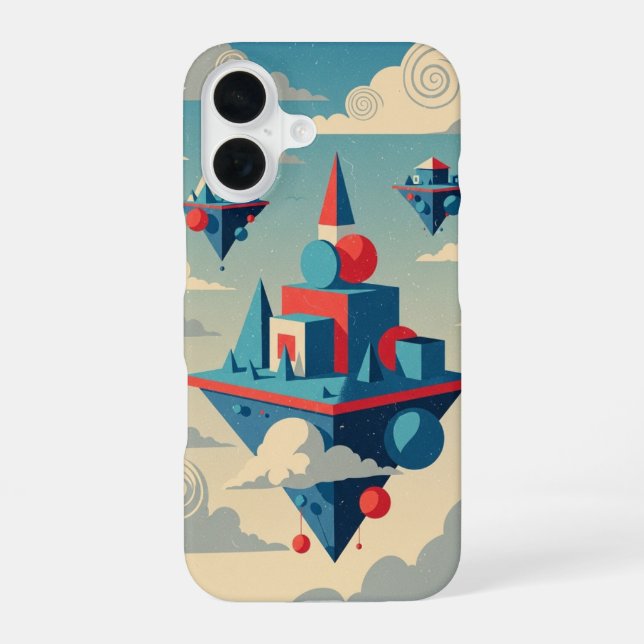 Funda Para iPhone 16 Islas flotantes vintage (Reverso )