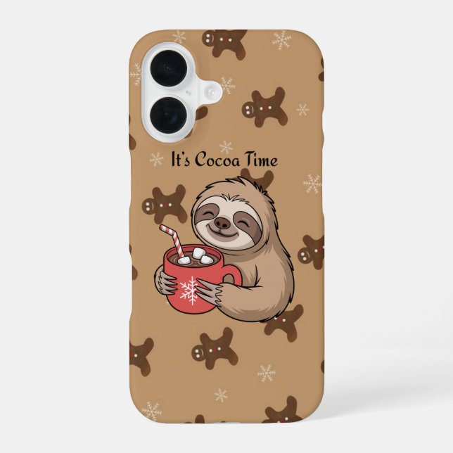 Funda Para iPhone 16 It’s Cocoa Time | Cute Cozy Phone Case (Reverso )
