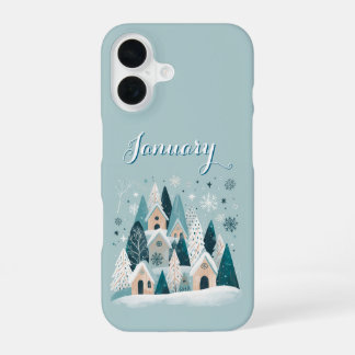Funda Para iPhone 16 January Winter Village