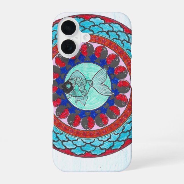 Funda Para iPhone 16 Japon Mandala 002 (Reverso )