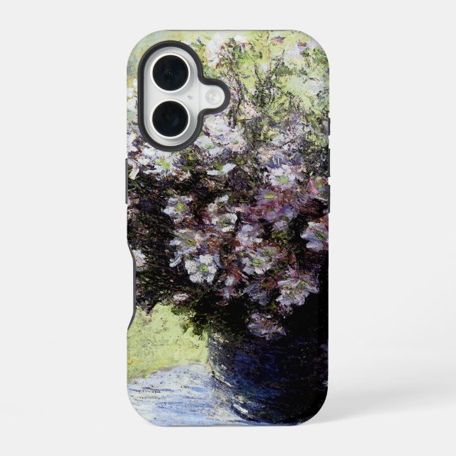 Funda Para iPhone 16 Jarrón de flores (Reverso )