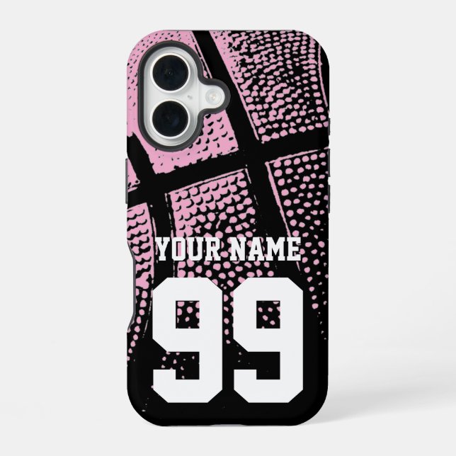Funda Para iPhone 16 jersey de baloncesto personalizado amigable (Reverso )