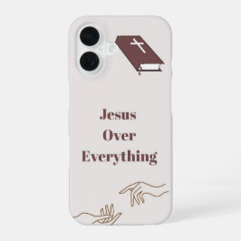 Funda Para iPhone 16 "Jesús sobre todo" caso de IPhone