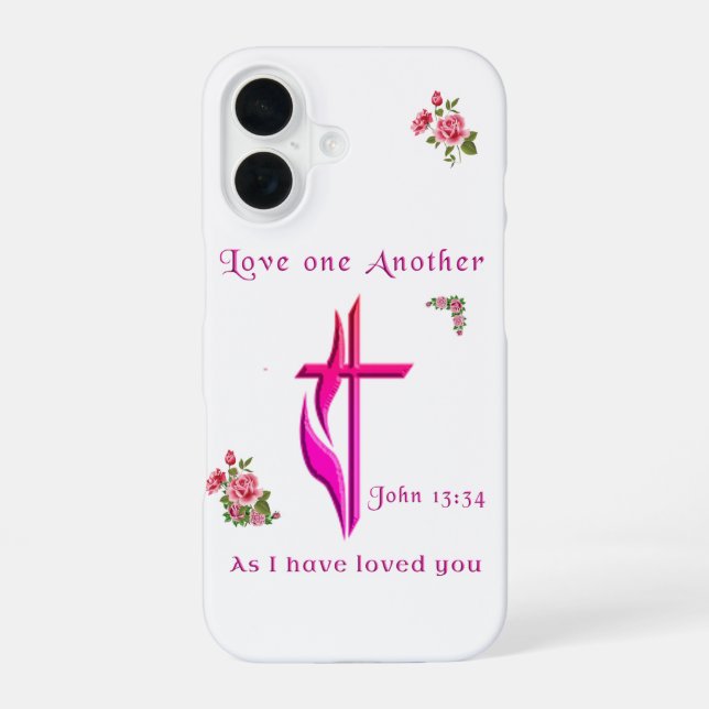 Funda Para iPhone 16 JOhn 3:16 Christian iphone 16 funda (Reverso )
