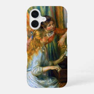 Funda Para iPhone 16 Jóvenes muchachas en el piano de Pierre Renoir