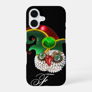 FUNDA PARA iPhone 16 JOYA DE SAN PATRICK BÚHO Y SOMBRERO DE DUENDE CON