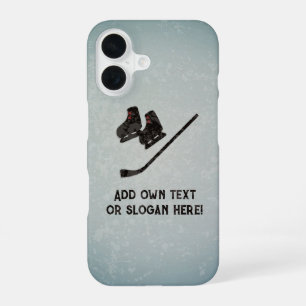 Funda Para iPhone 16 Jugador de hockey - Sport Skates & Stick - agrega