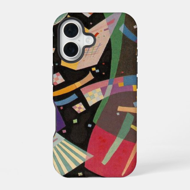 Funda Para iPhone 16 Kandinsky Composition X Resumen Material gráfico (Reverso )