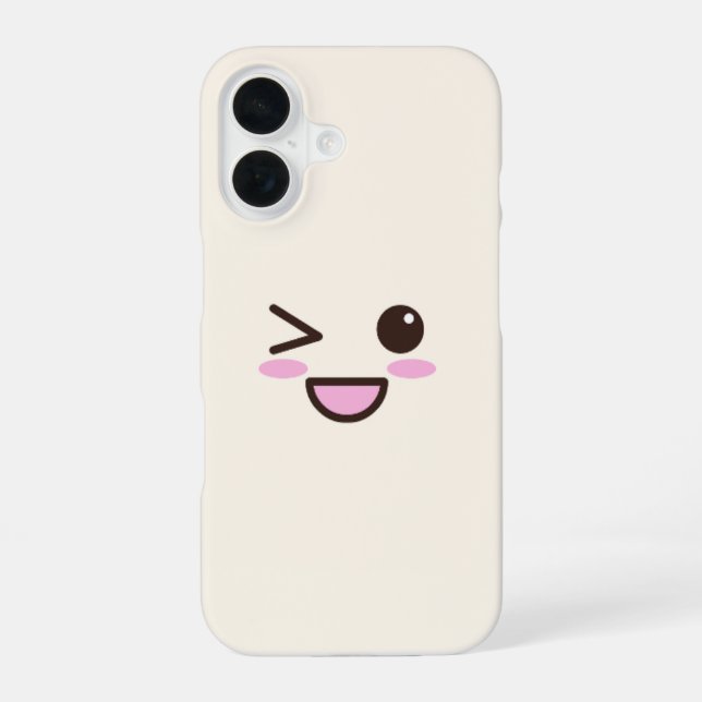 Funda para iPhone 16 Kawaii Eyes – Teléfono lindo  (Reverso )