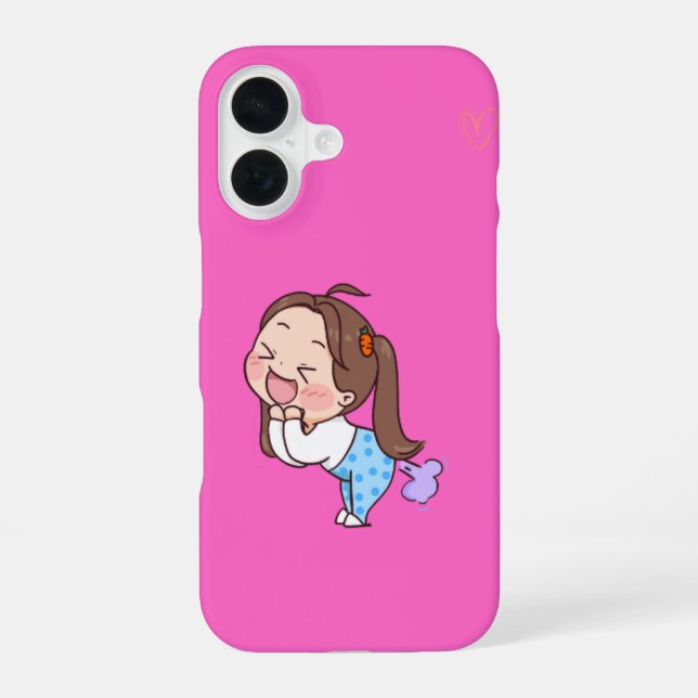 Funda Para iPhone 16 Kawaii Girl Phone Case – Cute Anime Style for iPho (Reverso )