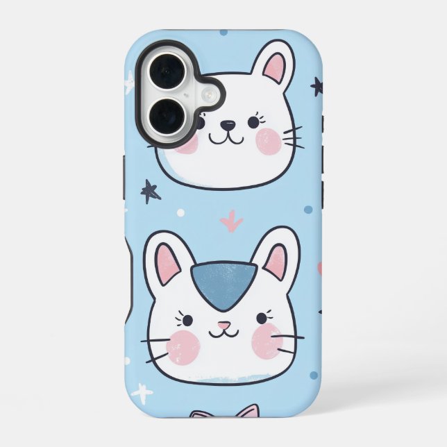 Funda Para iPhone 16 Kawaii Kitty Love Anime Phone Case (Reverso )