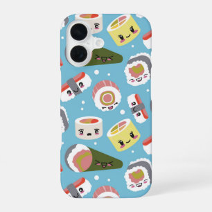 Funda Para iPhone 16 Kawaii Sushi Fiesta