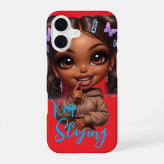 Funda Para iPhone 16 Keep Slaying CHIBI DOLL