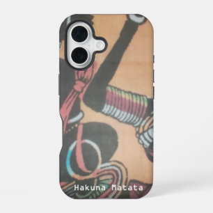 Funda Para iPhone 16 Kenia MAASAI Hakuna Matata.