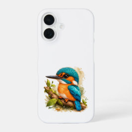 Funda Para iPhone 16 Kingfisher iPhone Case – Colorful Bird Art