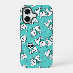Funda Para iPhone 16 KiniArt Cutieface Westies